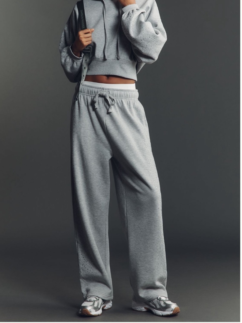 Anthropologie Gray Wide legged Sweatpants by Daily Practice